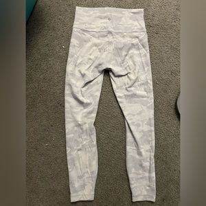 White camo size 8 lululemon super comfy leggings